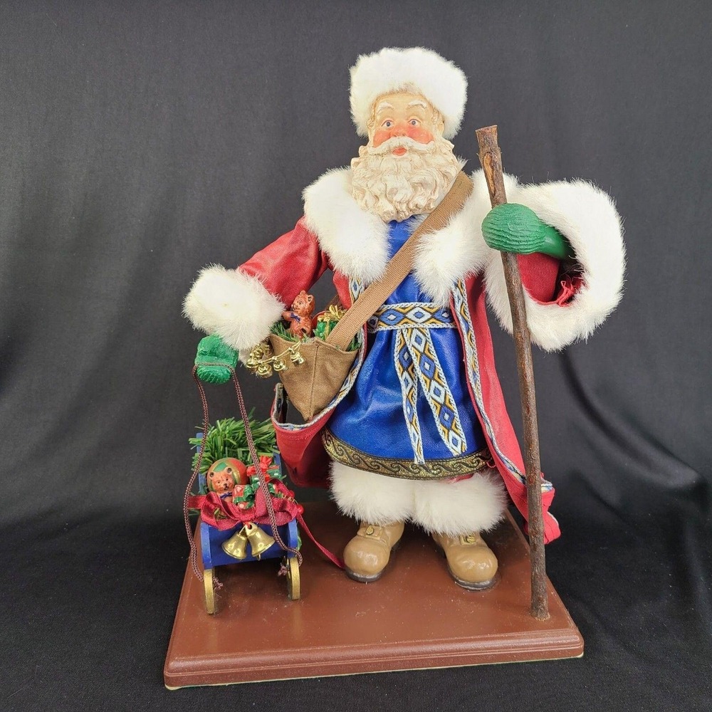 Santas From Around the World Russian Santa Figurine May Dept Stores 1994 Vintage